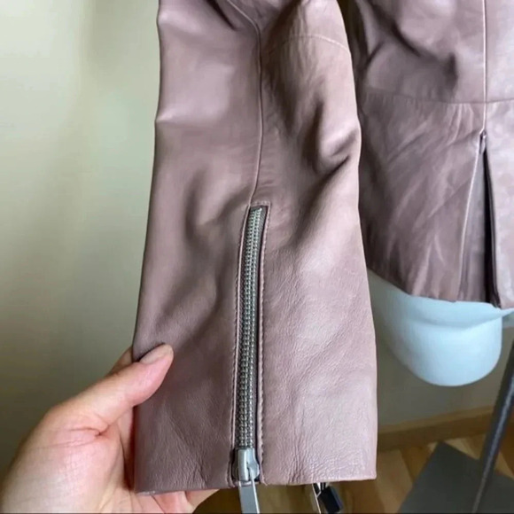 NWT Badgley Mischka Peplum Leather Jacket - Picture 10 of 16